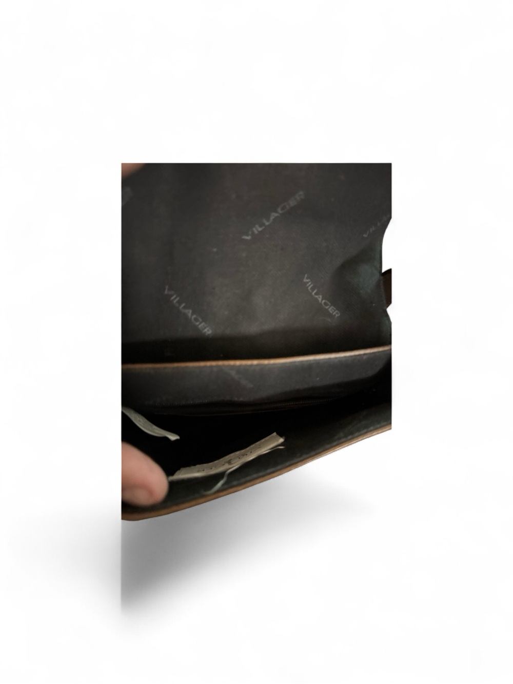 Villager Brown Leather Structured Crossbody Bag - Picture 5 of 5